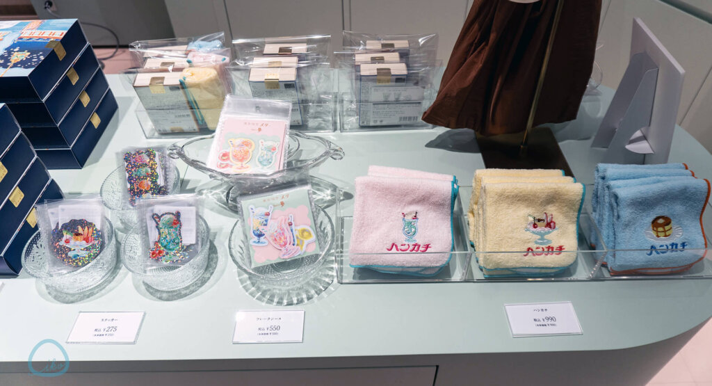 グランスタ東京 地下丸ノ内改札内エリア 東京喫茶メリー ハンカチ シール 雑貨