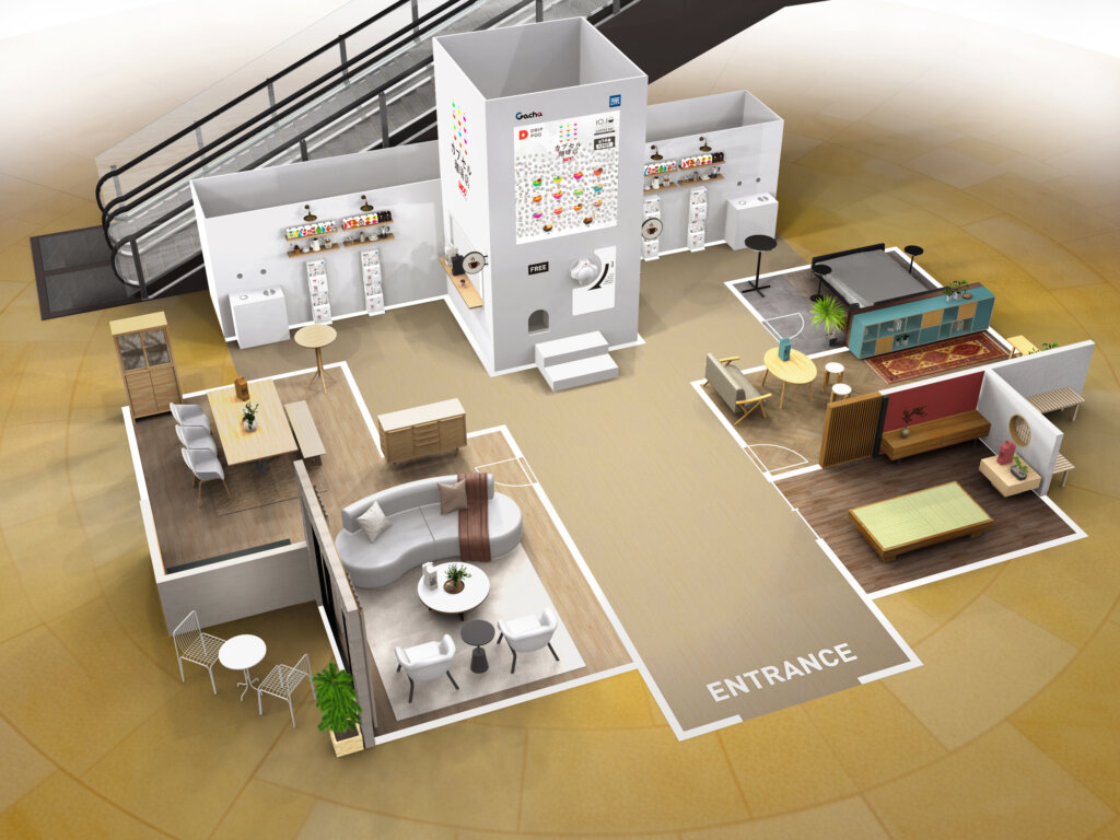 UCCカプセル珈琲店　会場全景