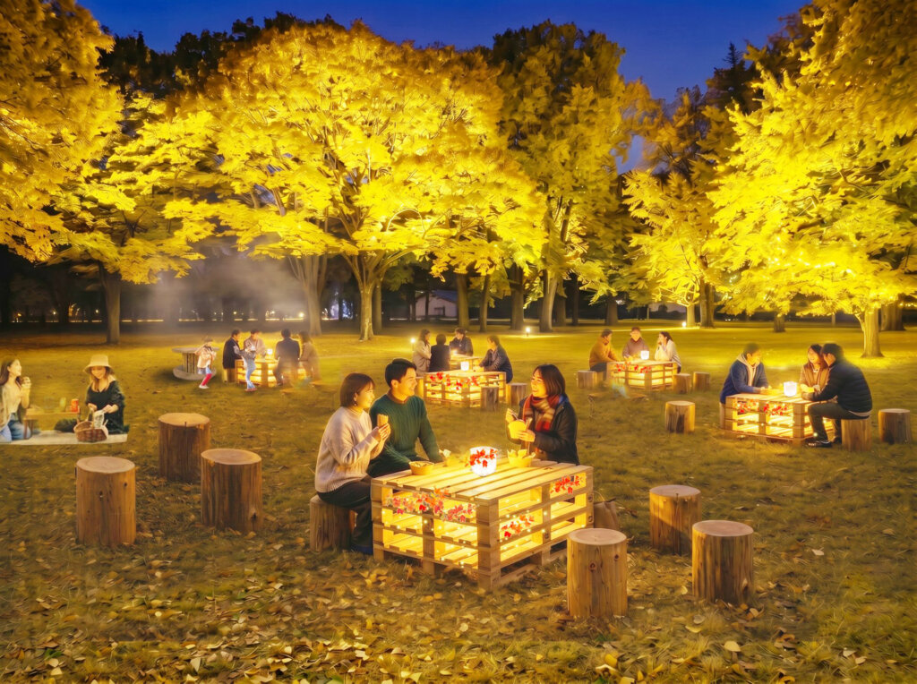 花と光のムーブメント 小金井公園～秋彩ものがたり～　会場風景