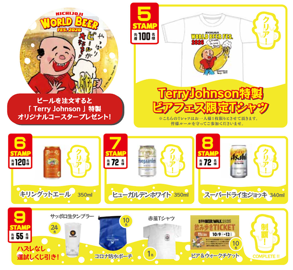 第10回 吉祥寺ワールドビアフェス2026 スタンプ特典