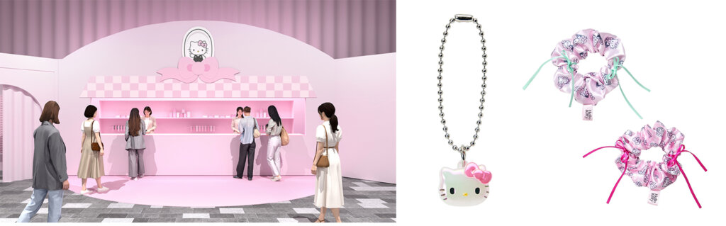 Hello Kitty’s Lounge 会場風景 キーチェーン シュシュ