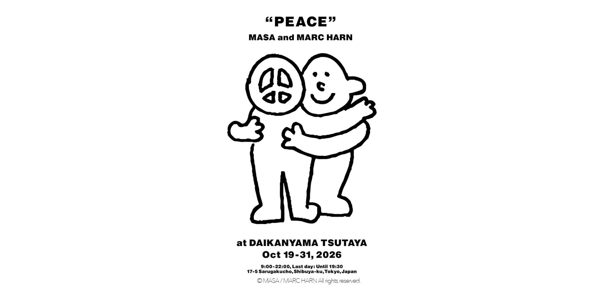 MASA and MARC HARN 『PEACE』 メインビジュアル
