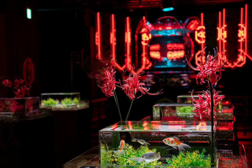 アートアクアリウム美術館 GINZA　銀座の金魚百華展　展示風景