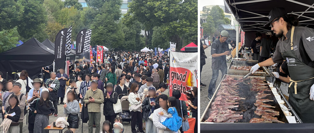 羊フェスタ会場風景