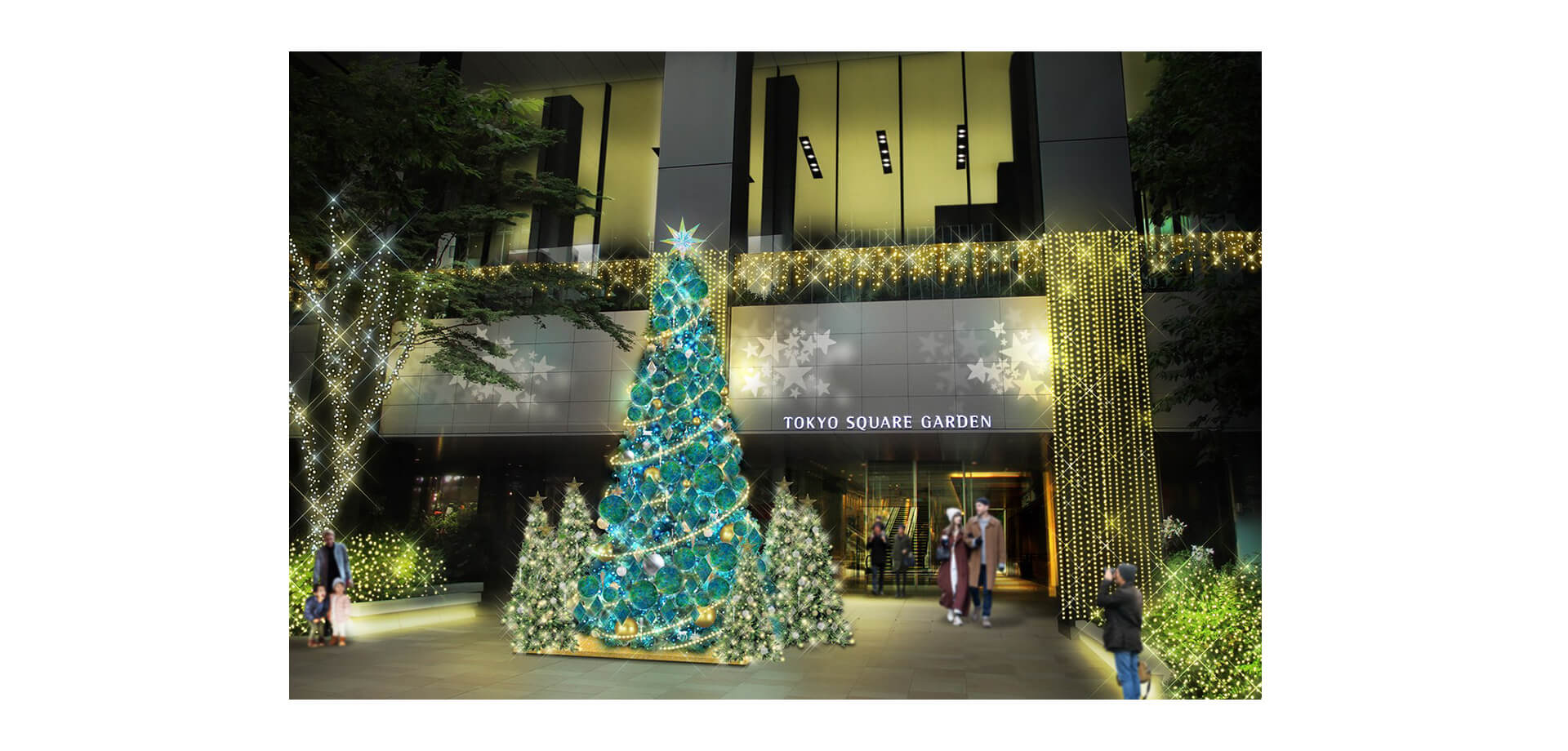 2026東京スクエアガーデン ウィンターイルミネーション 点灯風景