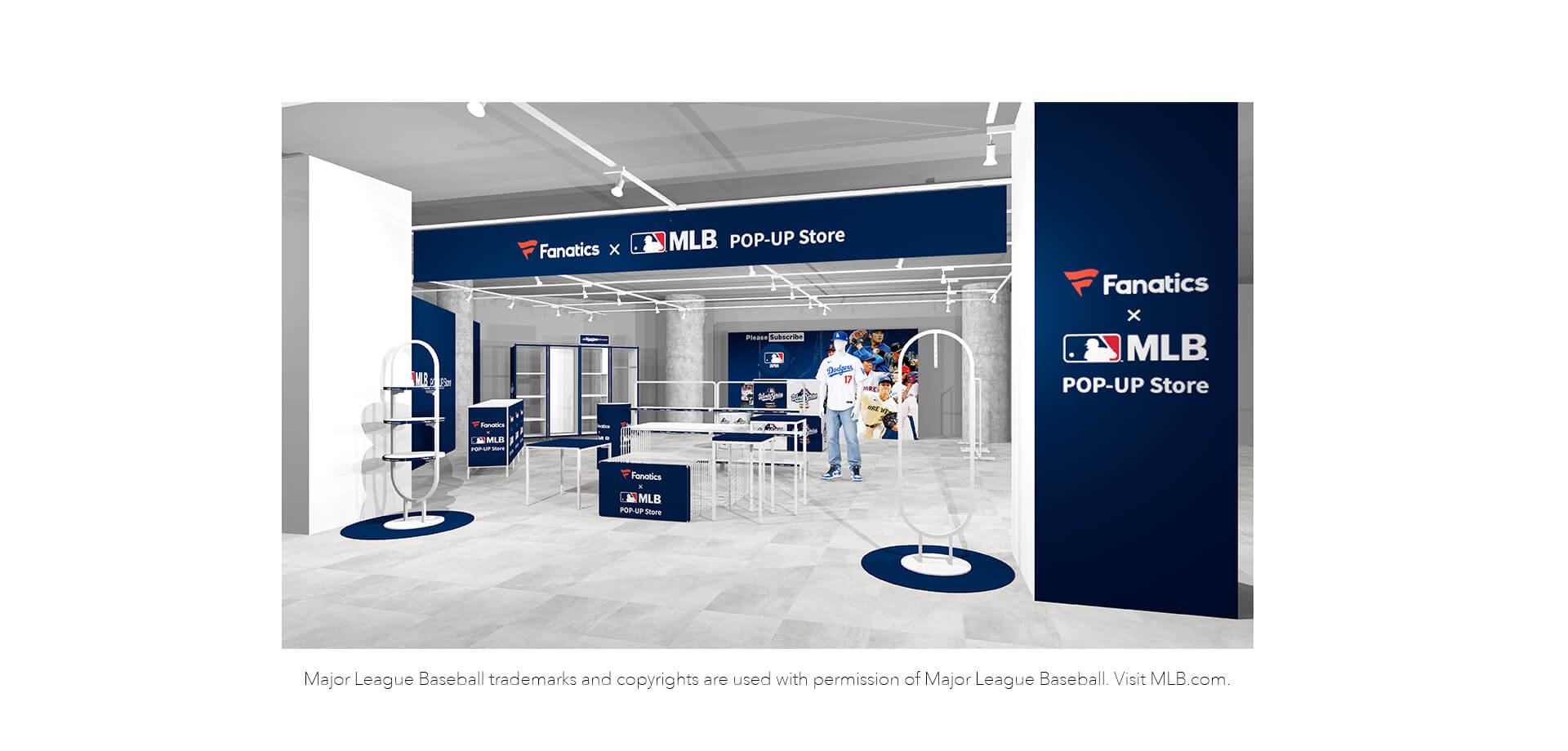 Fanatics MLB POP-UP STORE 店頭写真