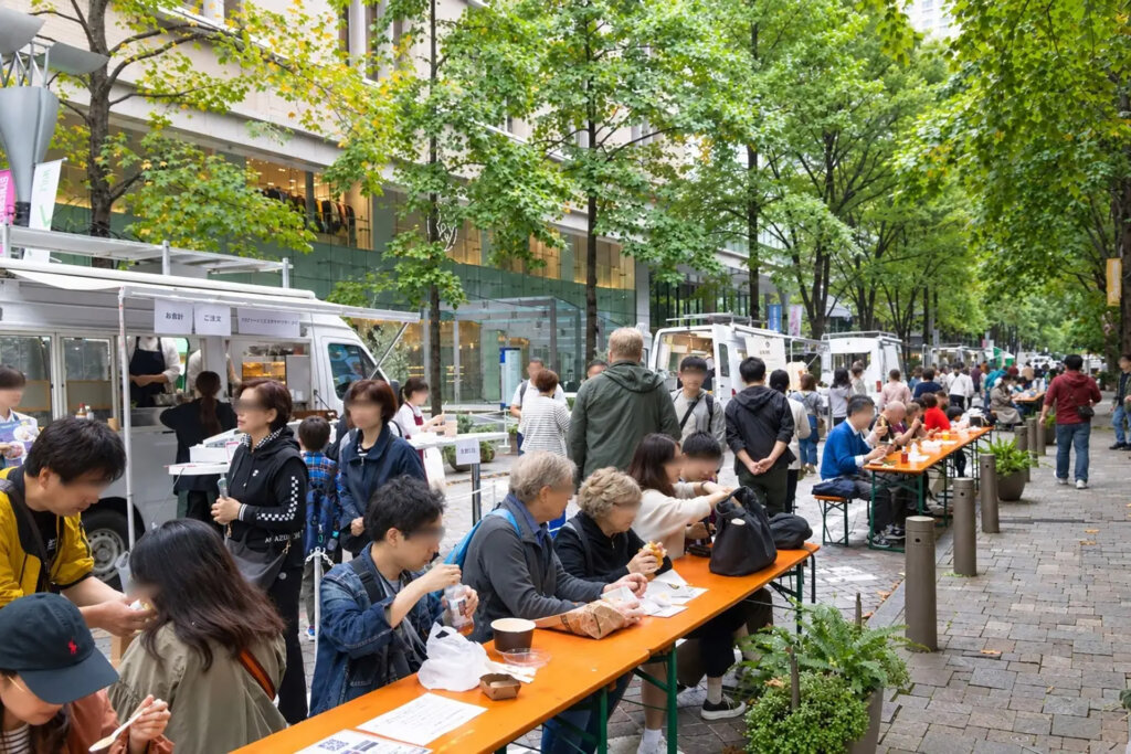 東京味わいフェスタ　路上販売の様子