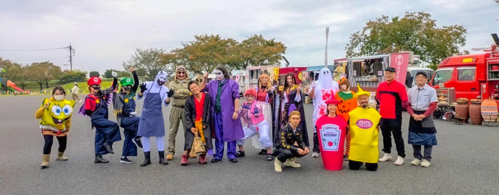 ハロウィン　コスプレ風景