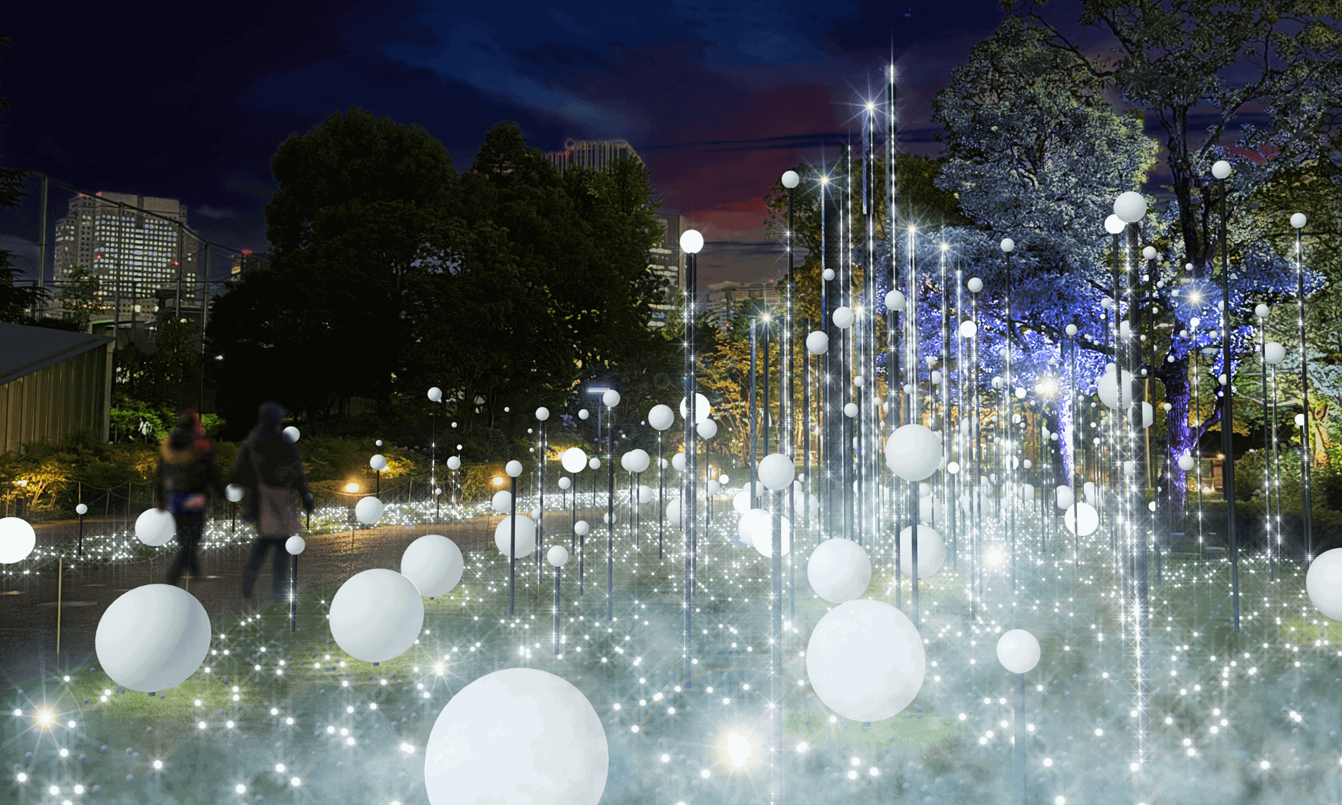 MIDTOWN CHRISTMAS 2026 風船のイルミネーション