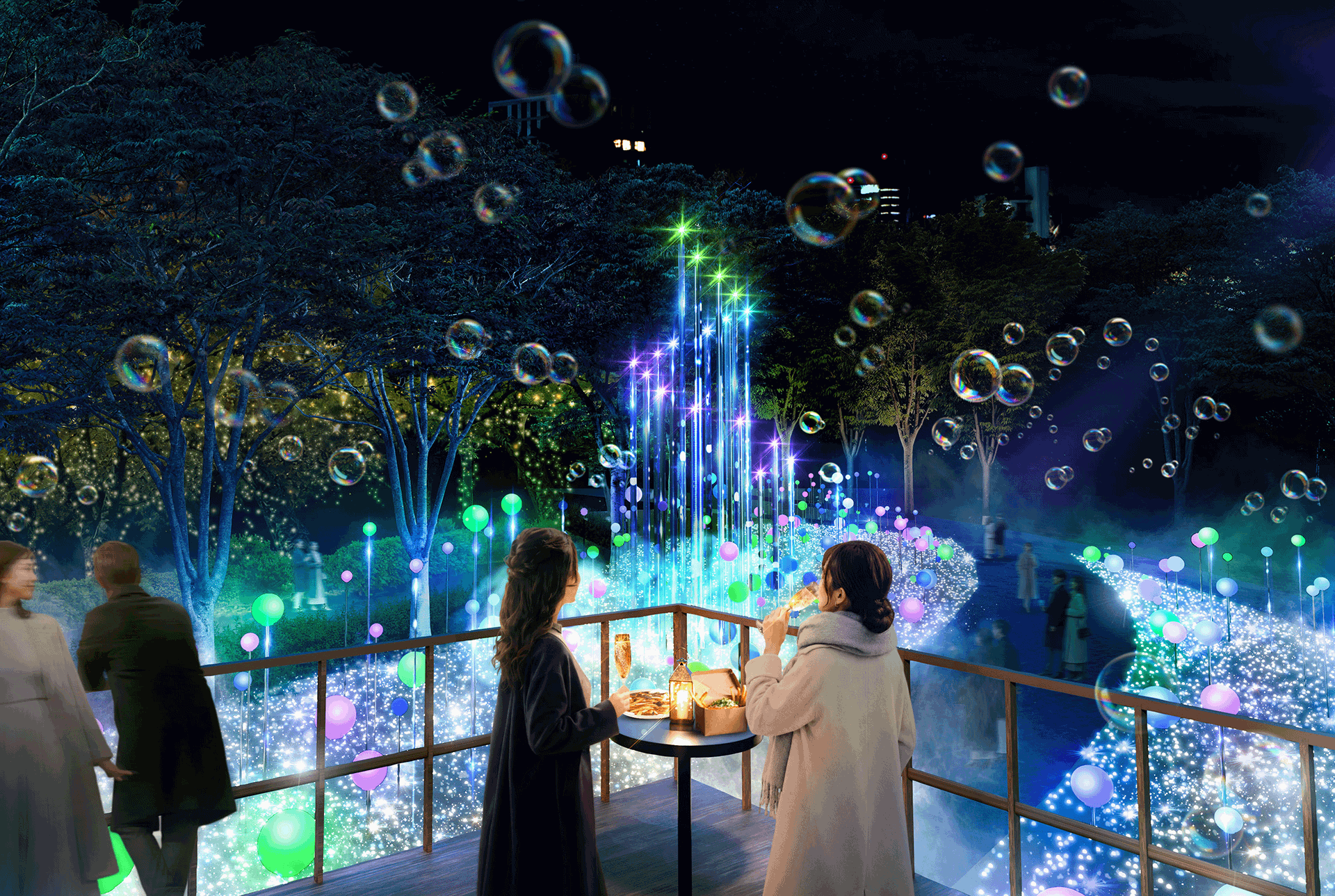 MIDTOWN CHRISTMAS 2026　風船のイルミネーション