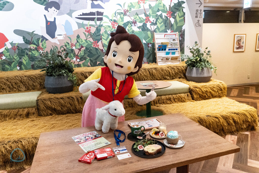 ネスレ日本 係長ハイジのおしごと体験カフェ メニューとハイジ