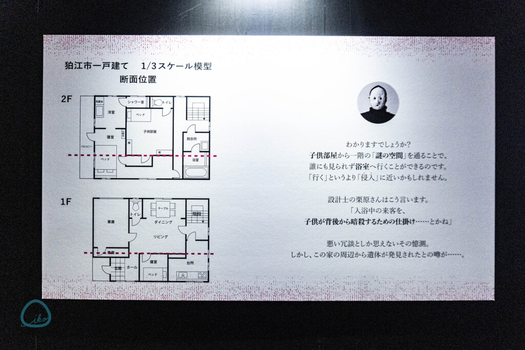 雨穴の変な世界展。 変な家の俯瞰図
