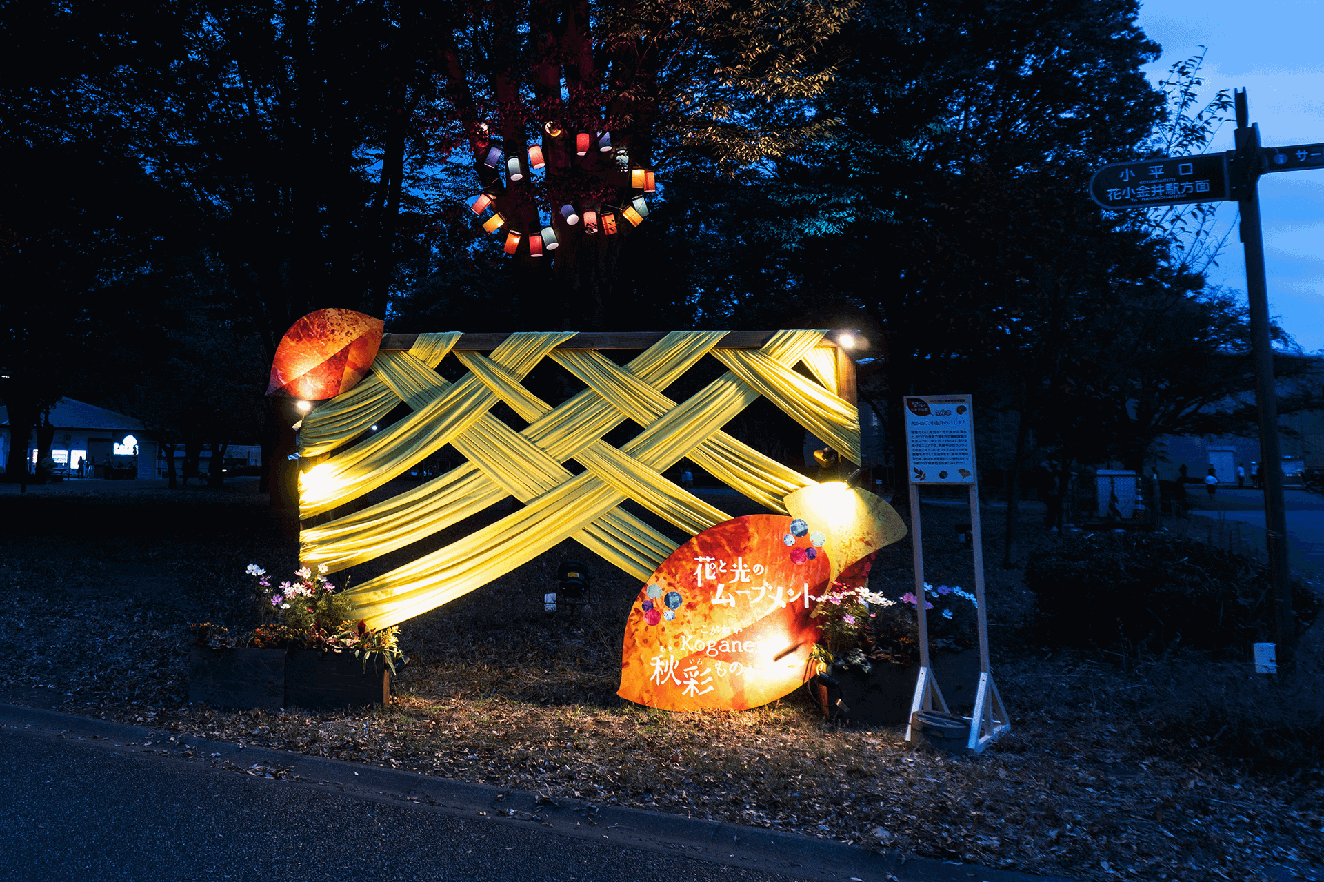 花と光のムーブメント 小金井公園~秋彩ものがたり~ 会場風景